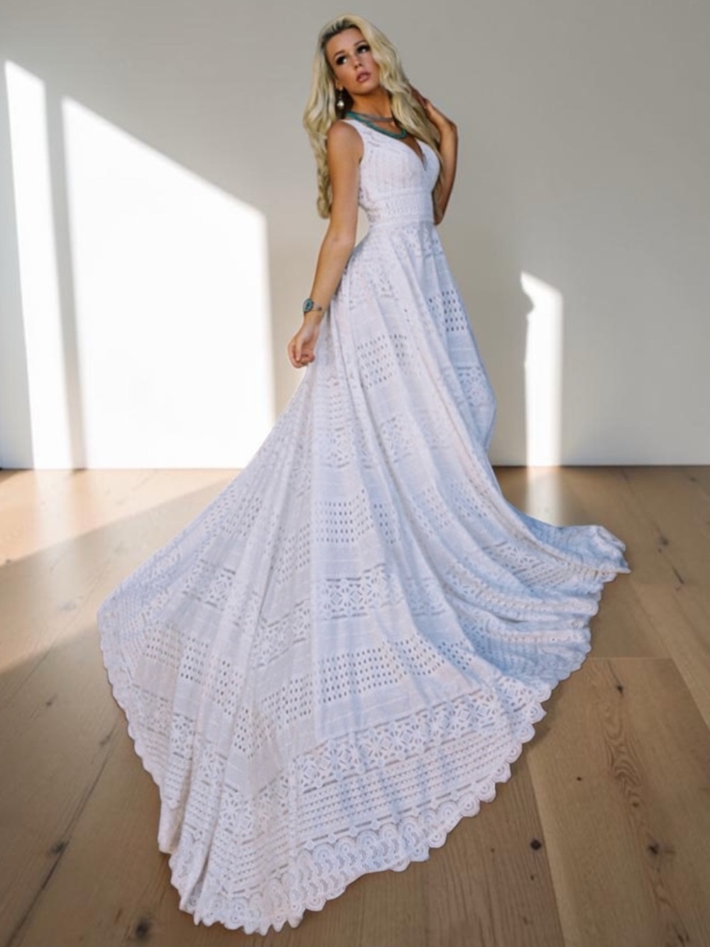 Wilderly Bohemian Bridal Gown Briar F184 
Size 10